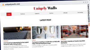 Publish Guest Post on uniquelywalls.com