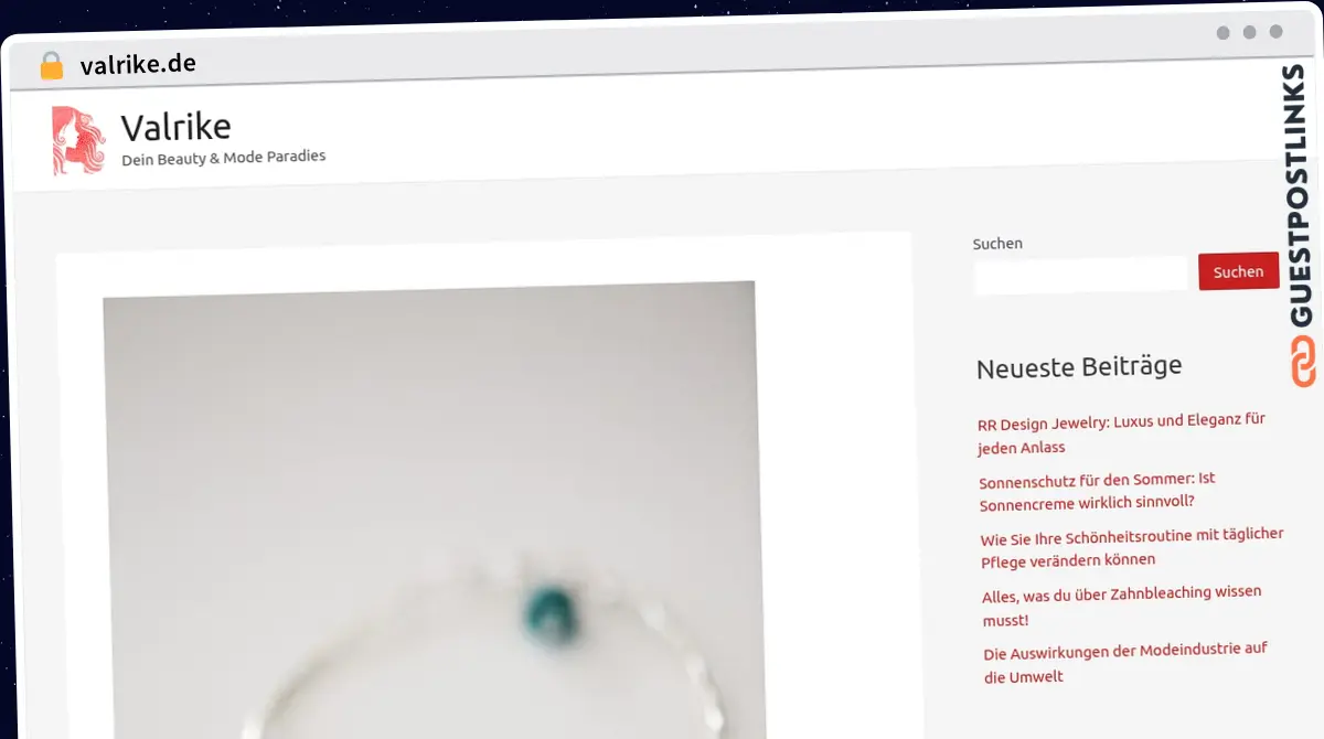Publish Guest Post on valrike.de