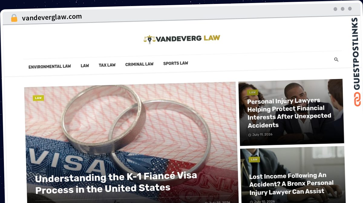 Publish Guest Post on vandeverglaw.com