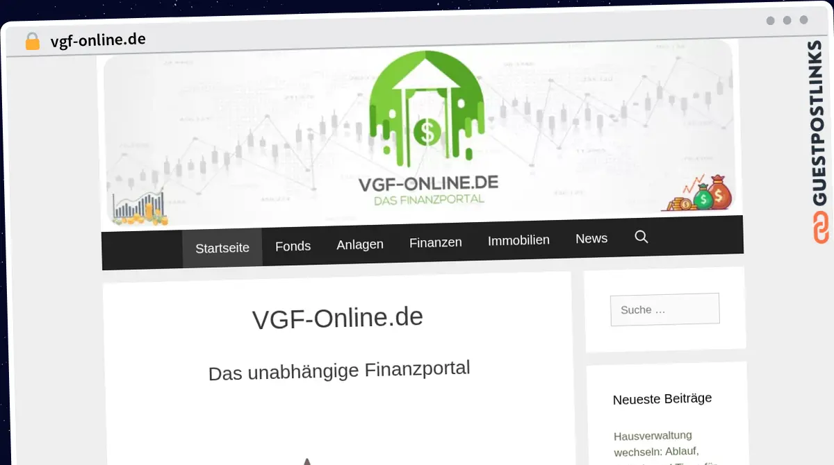 Publish Guest Post on vgf-online.de