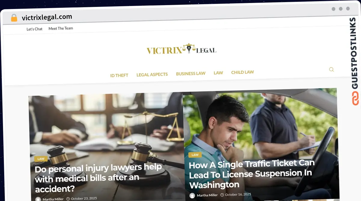 Publish Guest Post on victrixlegal.com