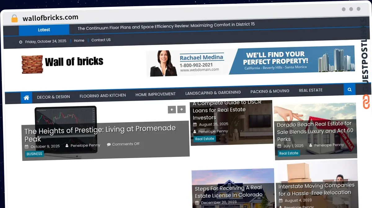 Publish Guest Post on wallofbricks.com