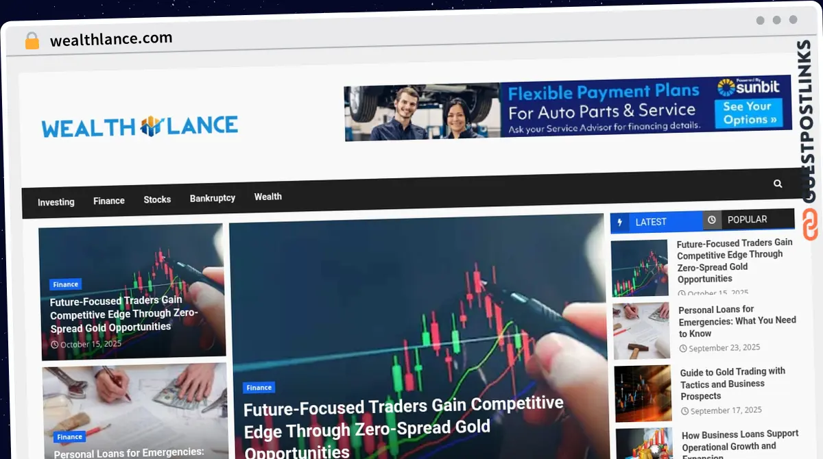 Publish Guest Post on wealthlance.com