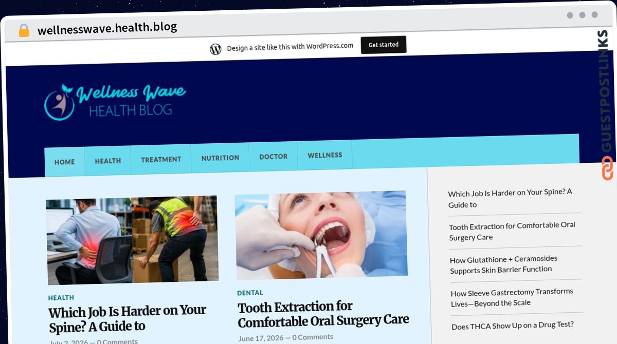 Publish Guest Post on wellnesswave.health.blog