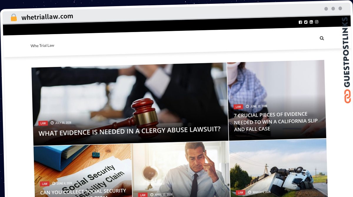 Publish Guest Post on whetriallaw.com