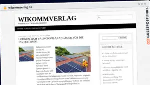 Publish Guest Post on wikommverlag.de