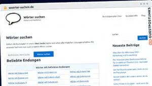 Publish Guest Post on woerter-suchen.de