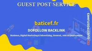 Buy Guest Post on baticef.fr