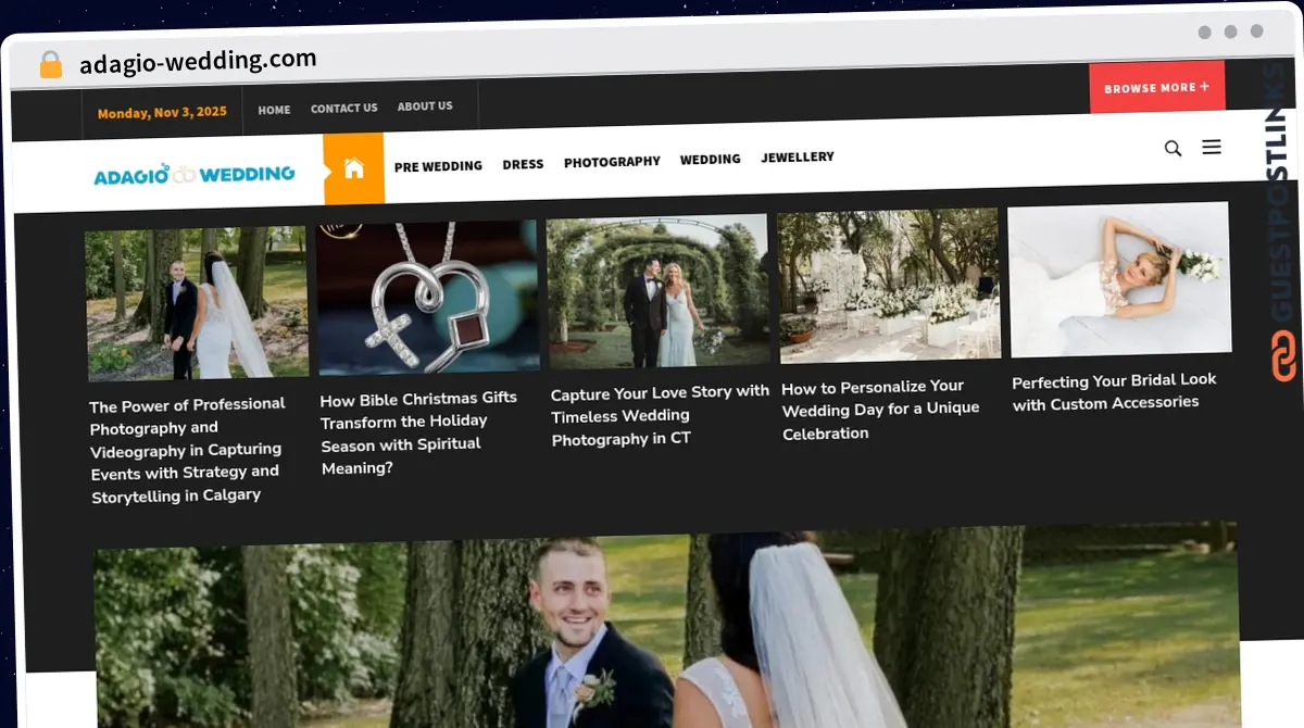 Publish Guest Post on adagio-wedding.com