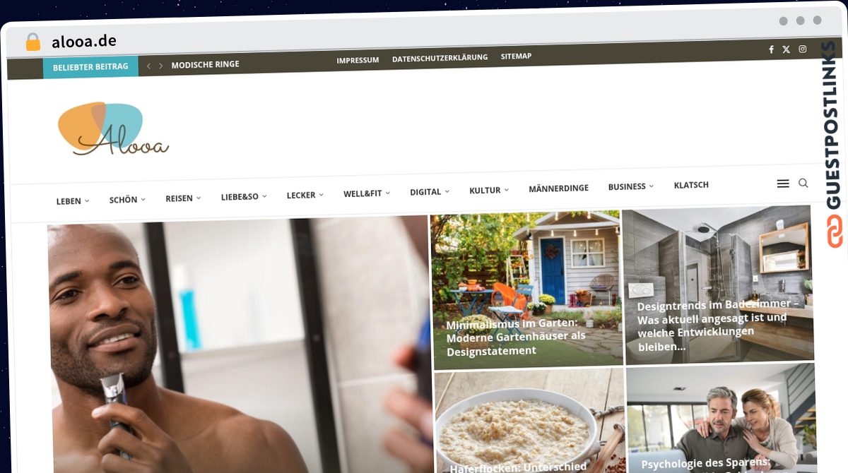 Publish Guest Post on alooa.de
