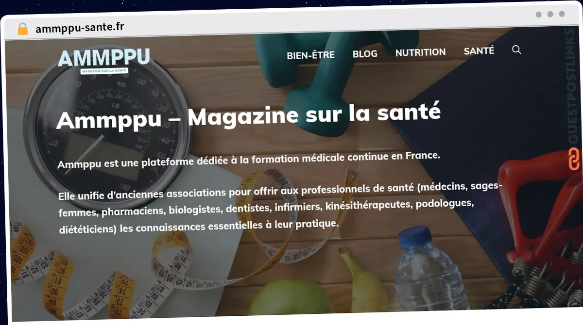 Publish Guest Post on ammppu-sante.fr