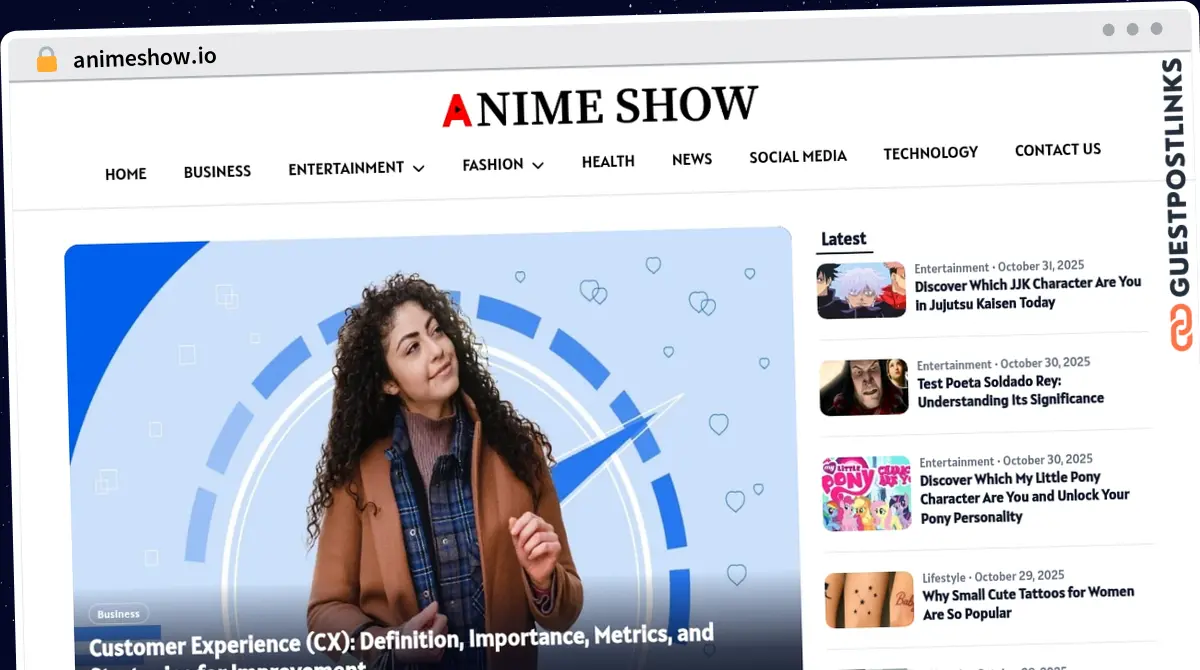 Publish Guest Post on animeshow.io