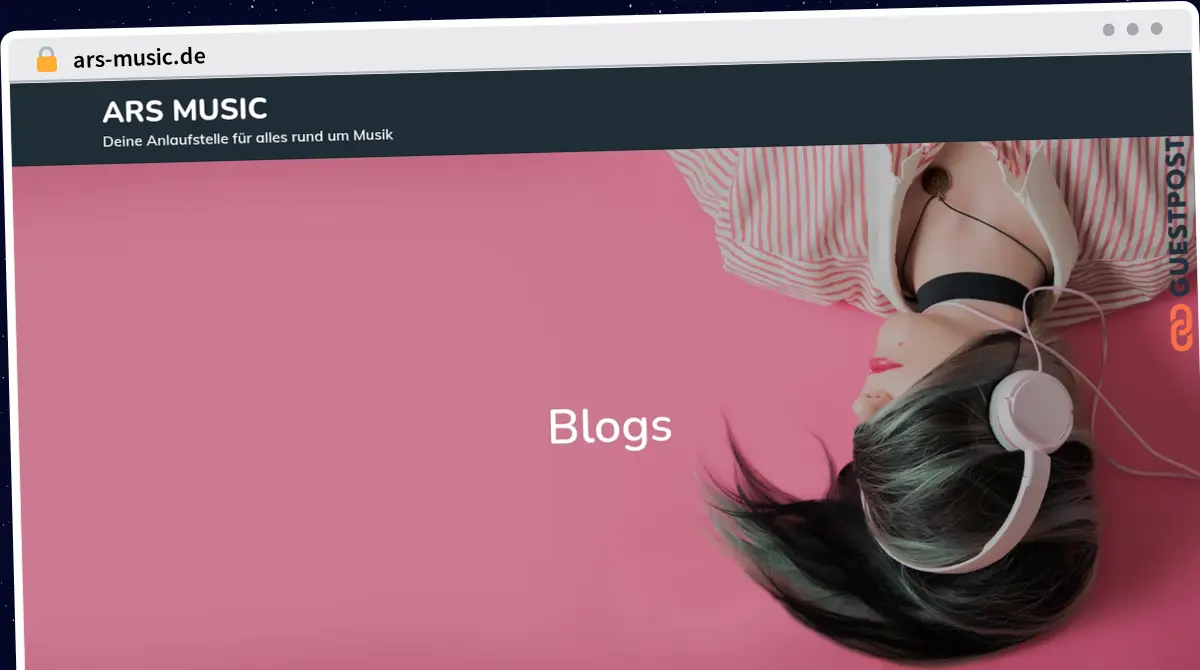Publish Guest Post on ars-music.de