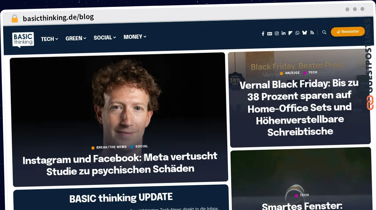 Publish Guest Post on basicthinking.de/blog