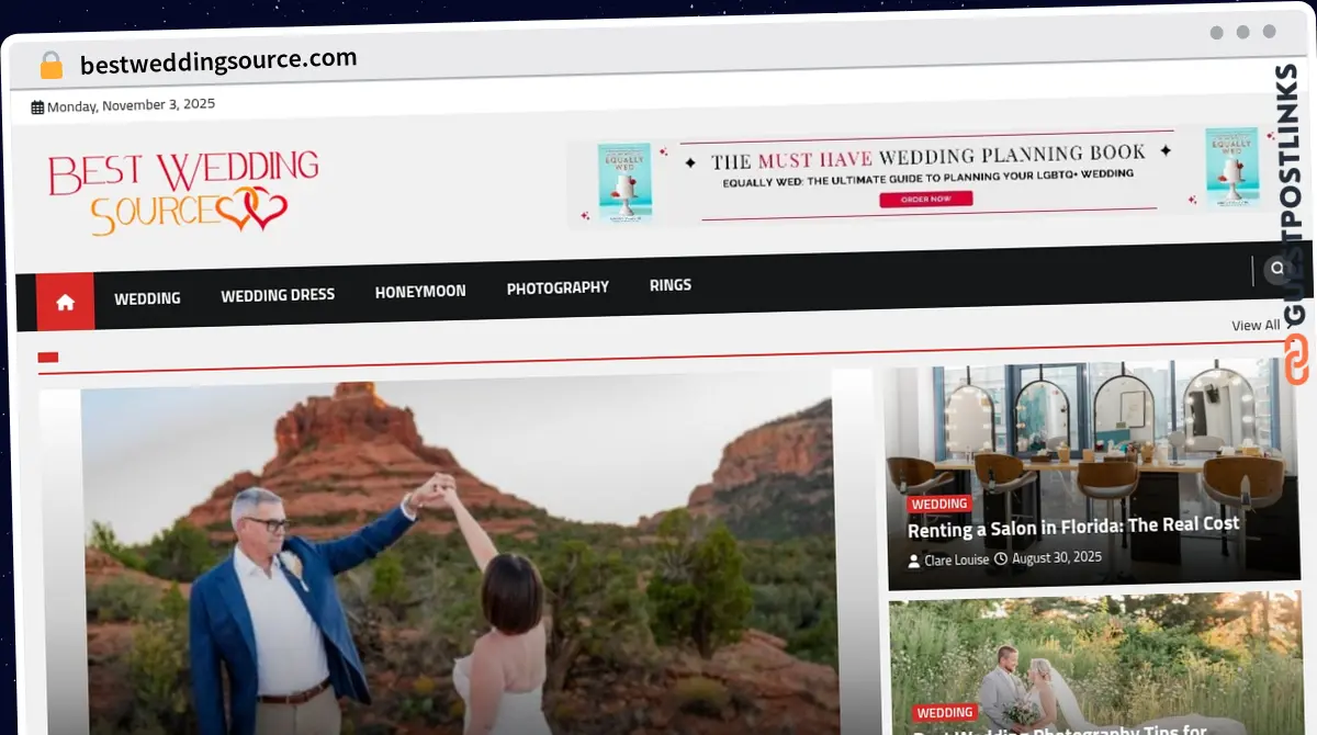 Publish Guest Post on bestweddingsource.com