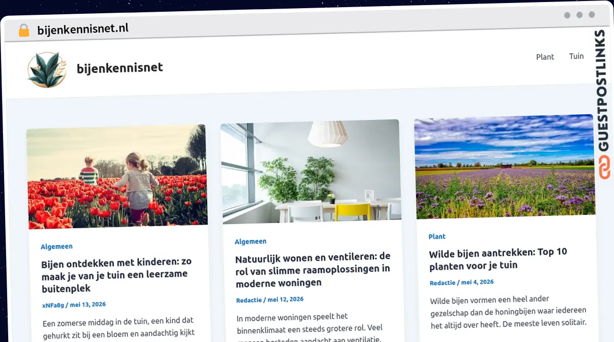 Publish Guest Post on bijenkennisnet.nl