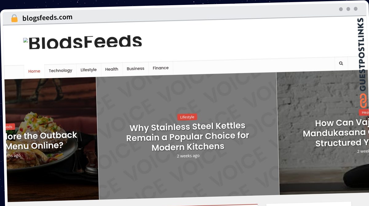 Publish Guest Post on blogsfeeds.com