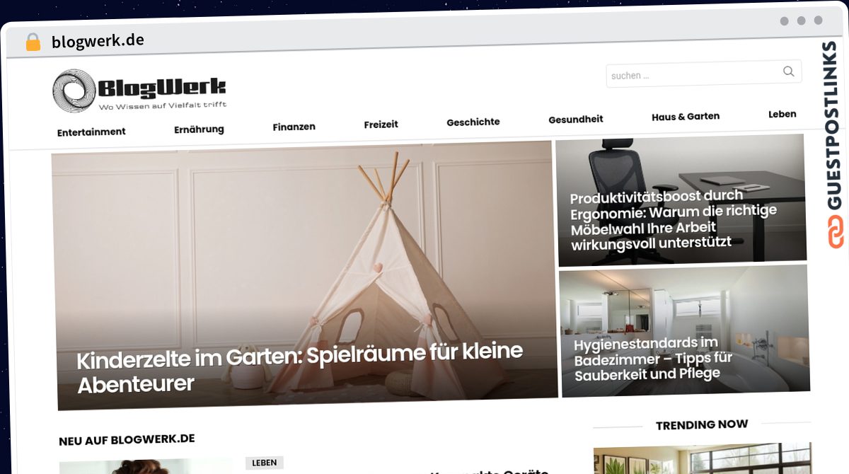 Publish Guest Post on blogwerk.de