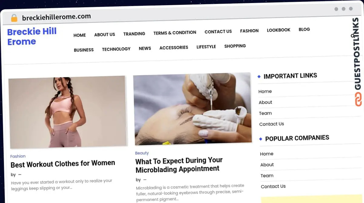 Publish Guest Post on breckiehillerome.com