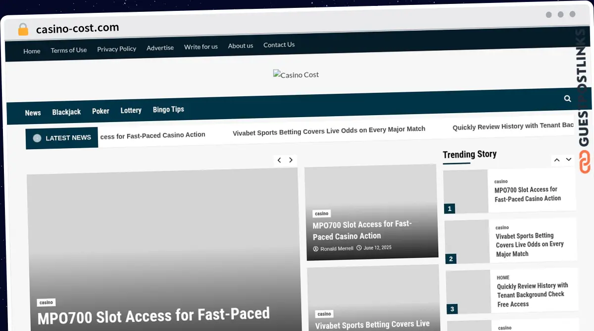 Publish Guest Post on casino-cost.com