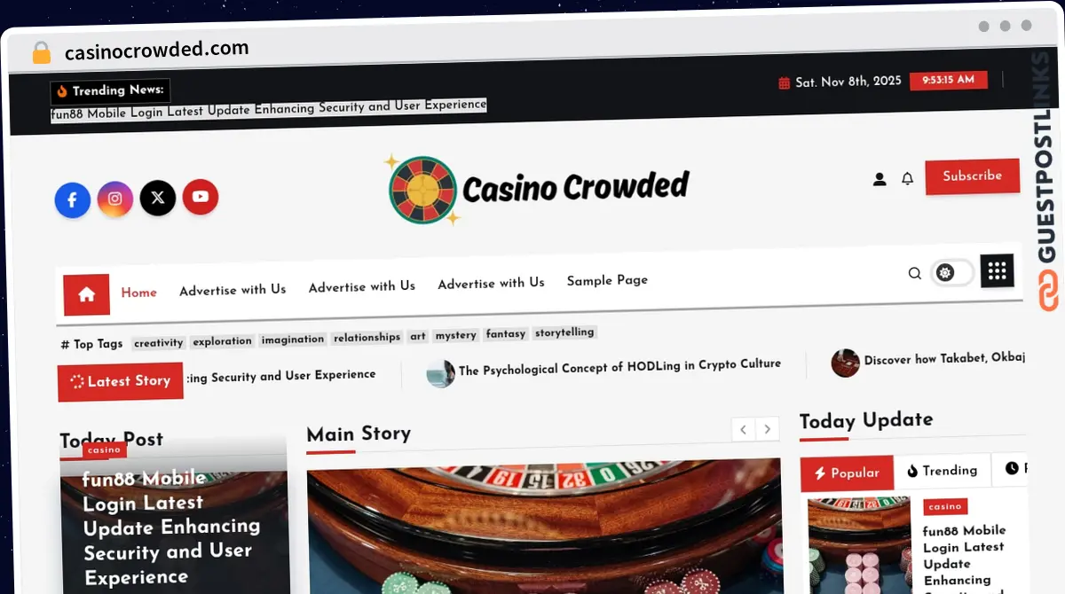 Publish Guest Post on casinocrowded.com