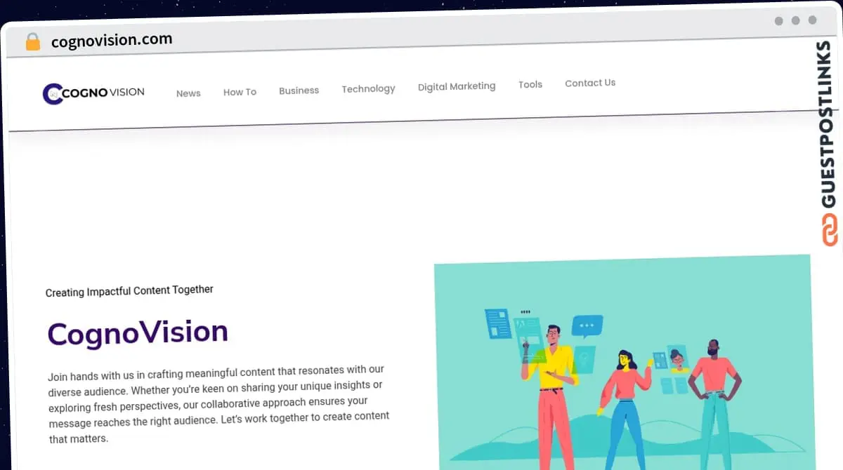 Publish Guest Post on cognovision.com