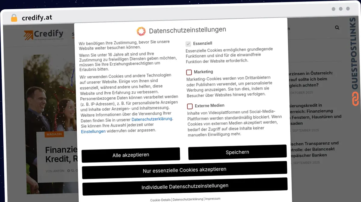 Publish Guest Post on credify.at