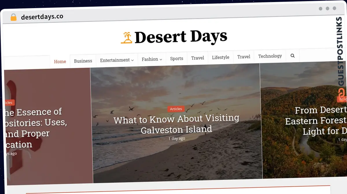 Publish Guest Post on desertdays.co