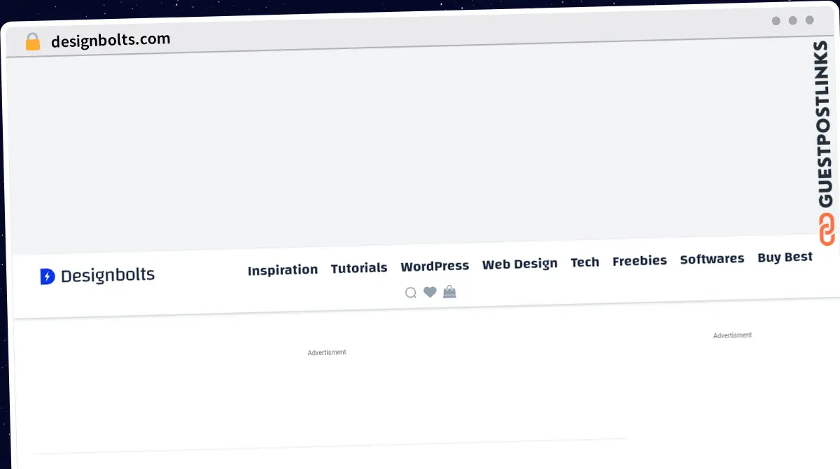 Publish Guest Post on designbolts.com