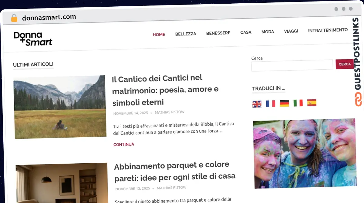 Publish Guest Post on donnasmart.com