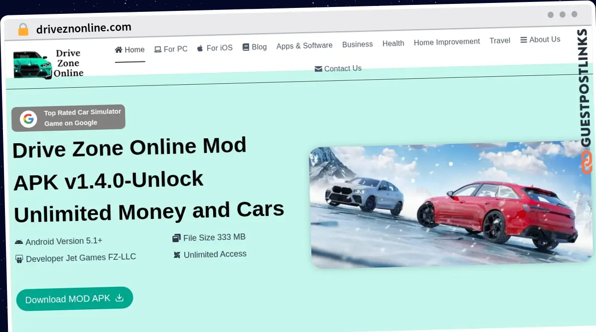 Publish Guest Post on driveznonline.com