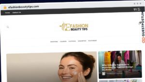 Publish Guest Post on efashionbeautytips.com
