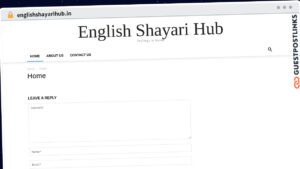 Publish Guest Post on englishshayarihub.in