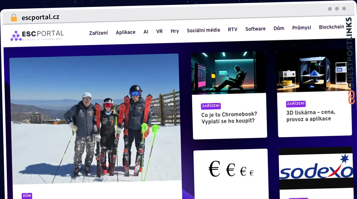 Publish Guest Post on escportal.cz