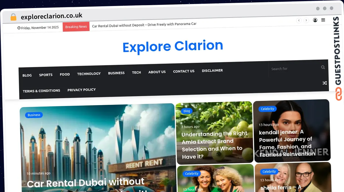 Publish Guest Post on exploreclarion.co.uk