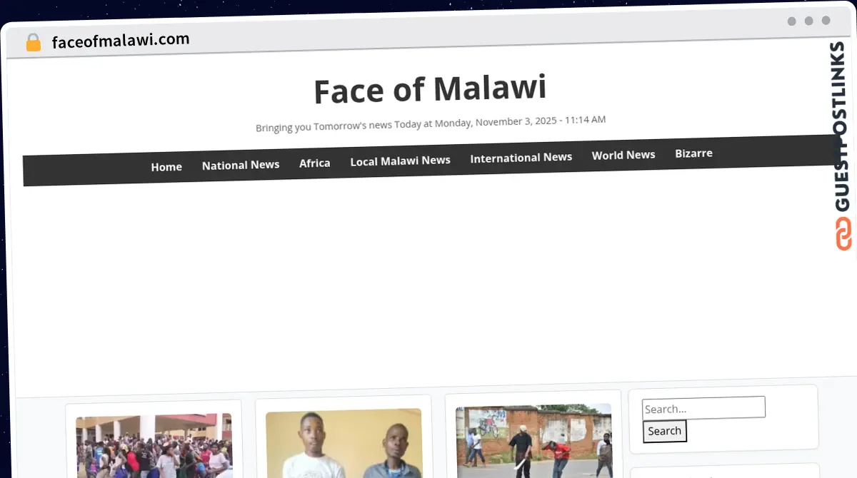 Publish Guest Post on faceofmalawi.com