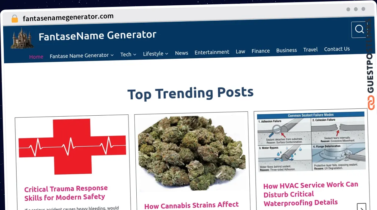 Publish Guest Post on fantasenamegenerator.com