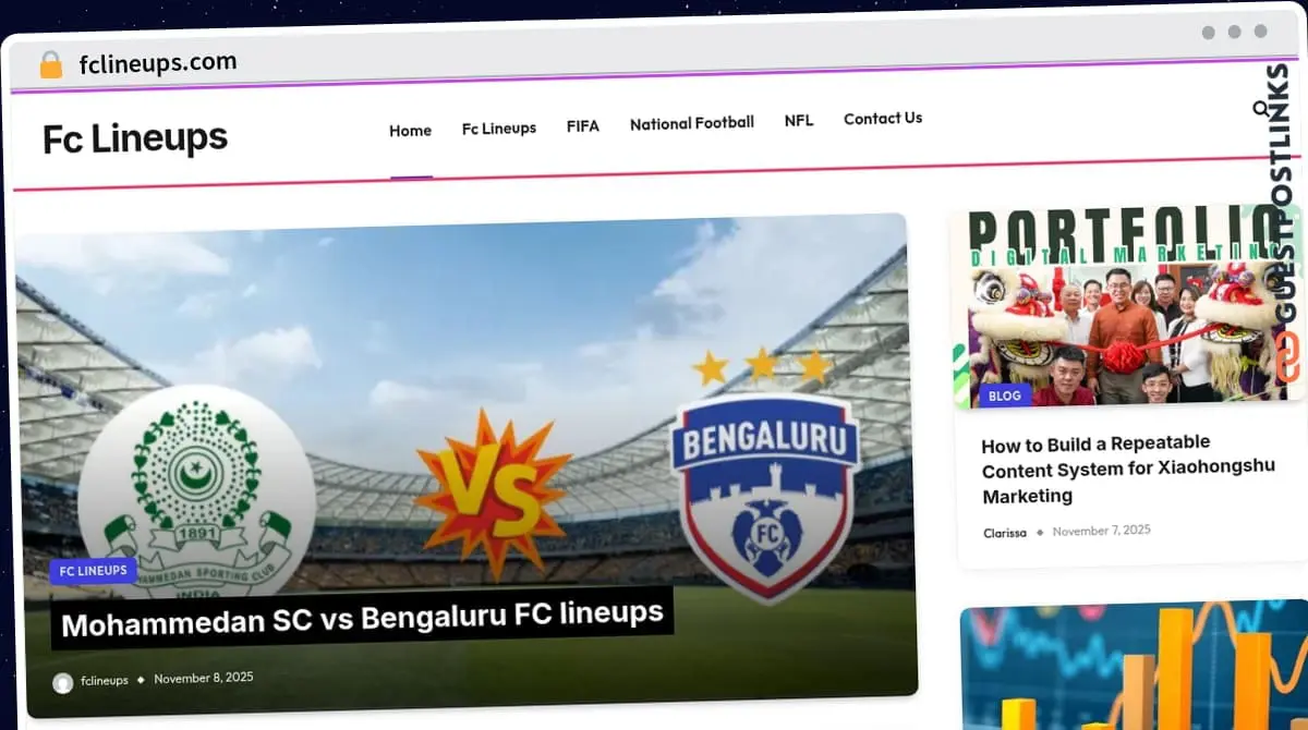 Publish Guest Post on fclineups.com