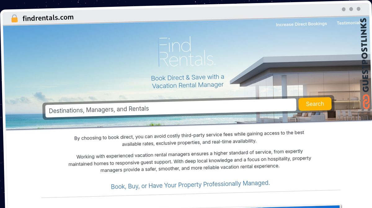 Publish Guest Post on findrentals.com