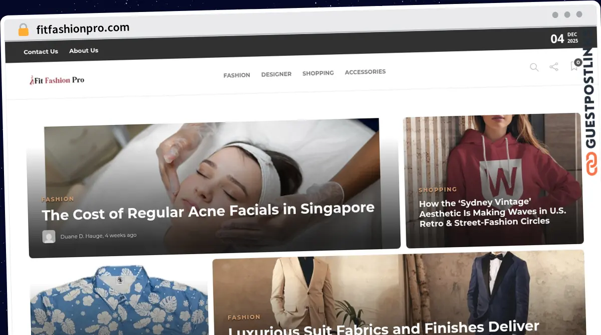 Publish Guest Post on fitfashionpro.com