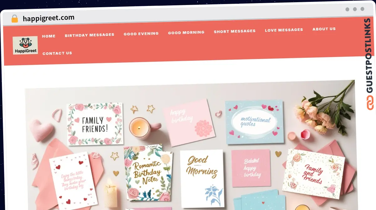 Publish Guest Post on happigreet.com