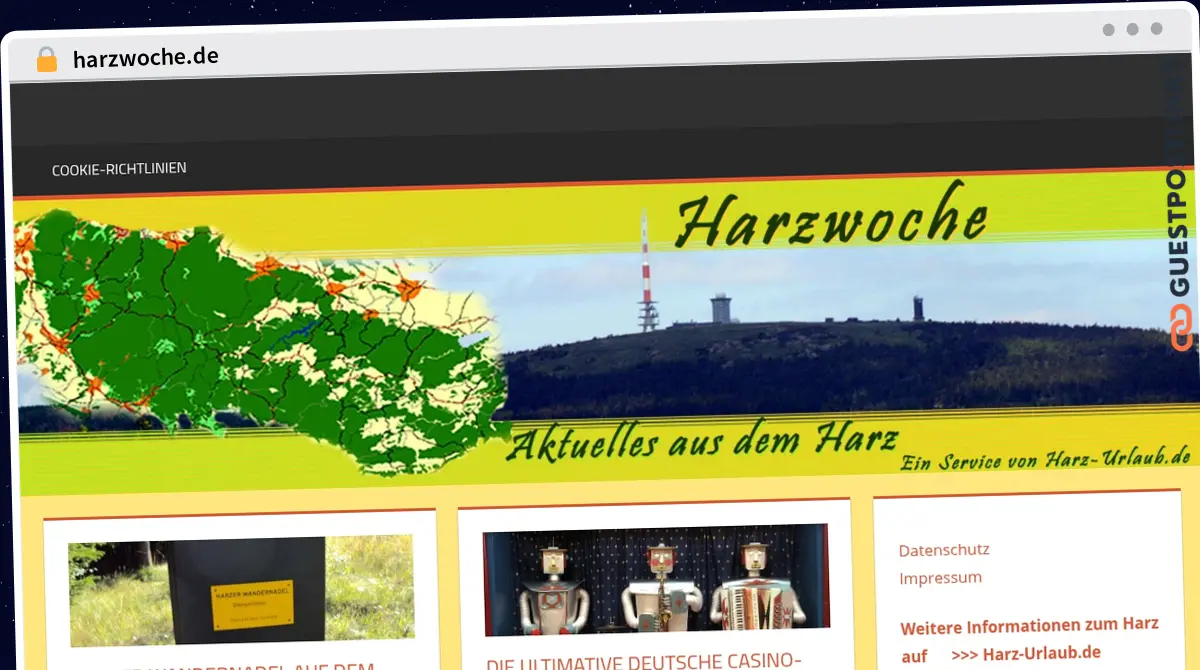 Publish Guest Post on harzwoche.de