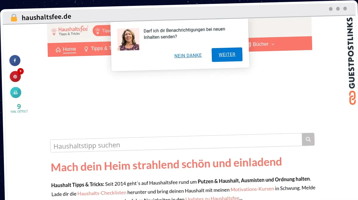 Publish Guest Post on haushaltsfee.de