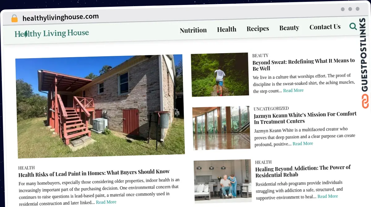 Publish Guest Post on healthylivinghouse.com