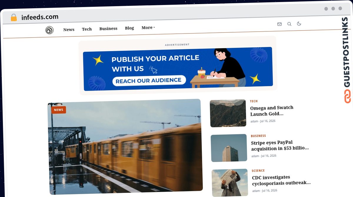 Publish Guest Post on infeeds.com