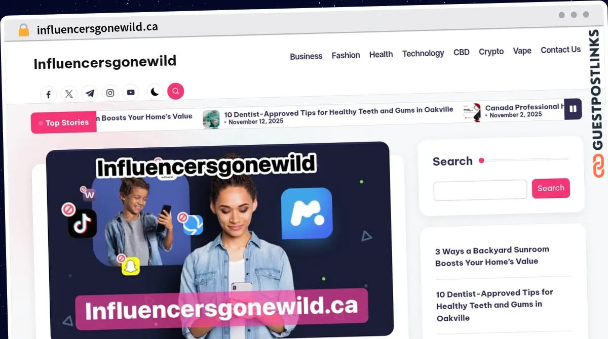 Publish Guest Post on influencersgonewild.ca