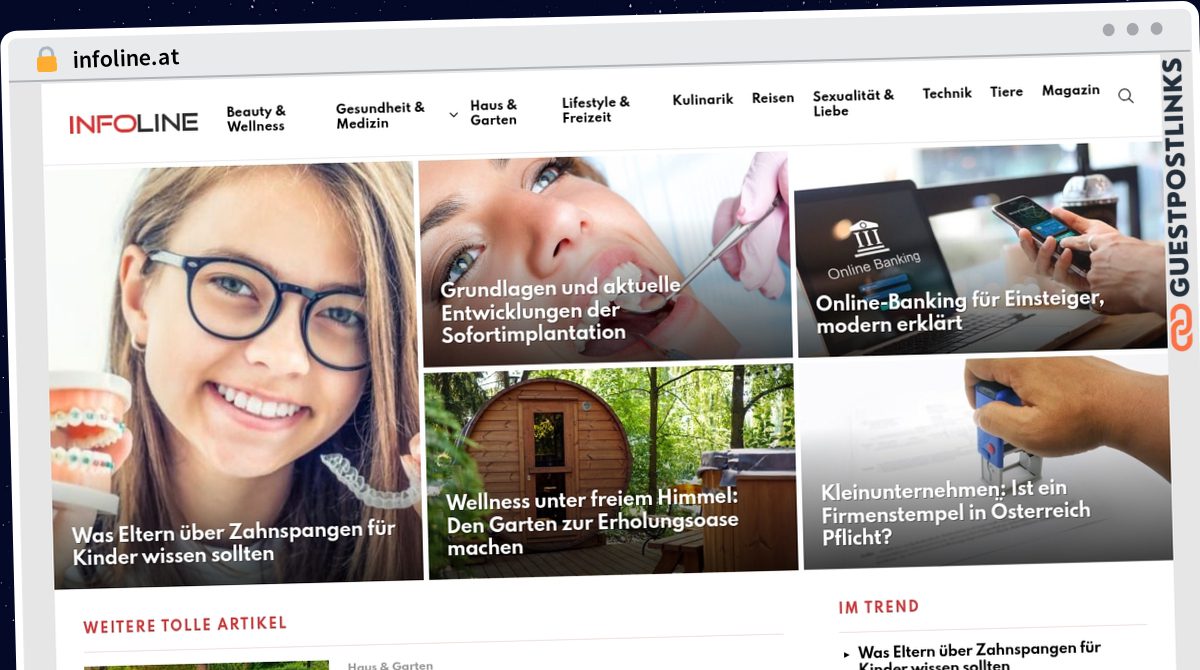 Publish Guest Post on infoline.at
