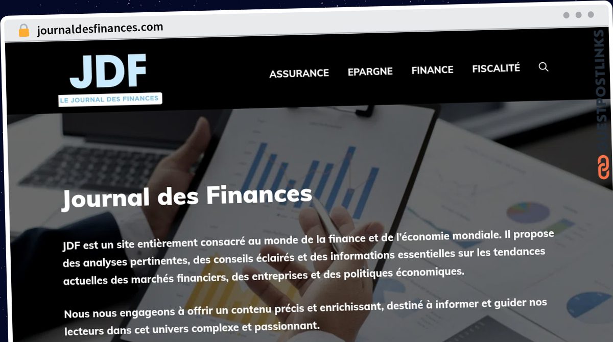 Publish Guest Post on journaldesfinances.com