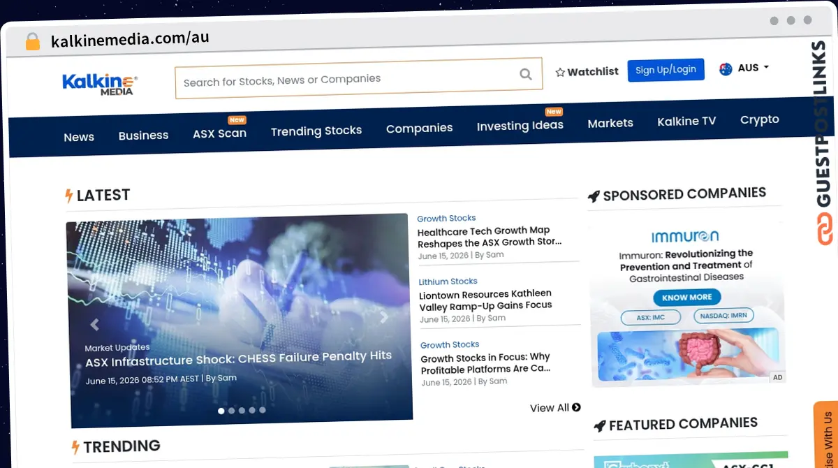 Publish Guest Post on kalkinemedia.com/au
