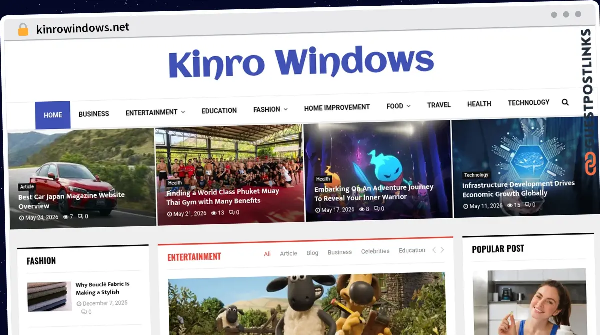 Publish Guest Post on kinrowindows.net